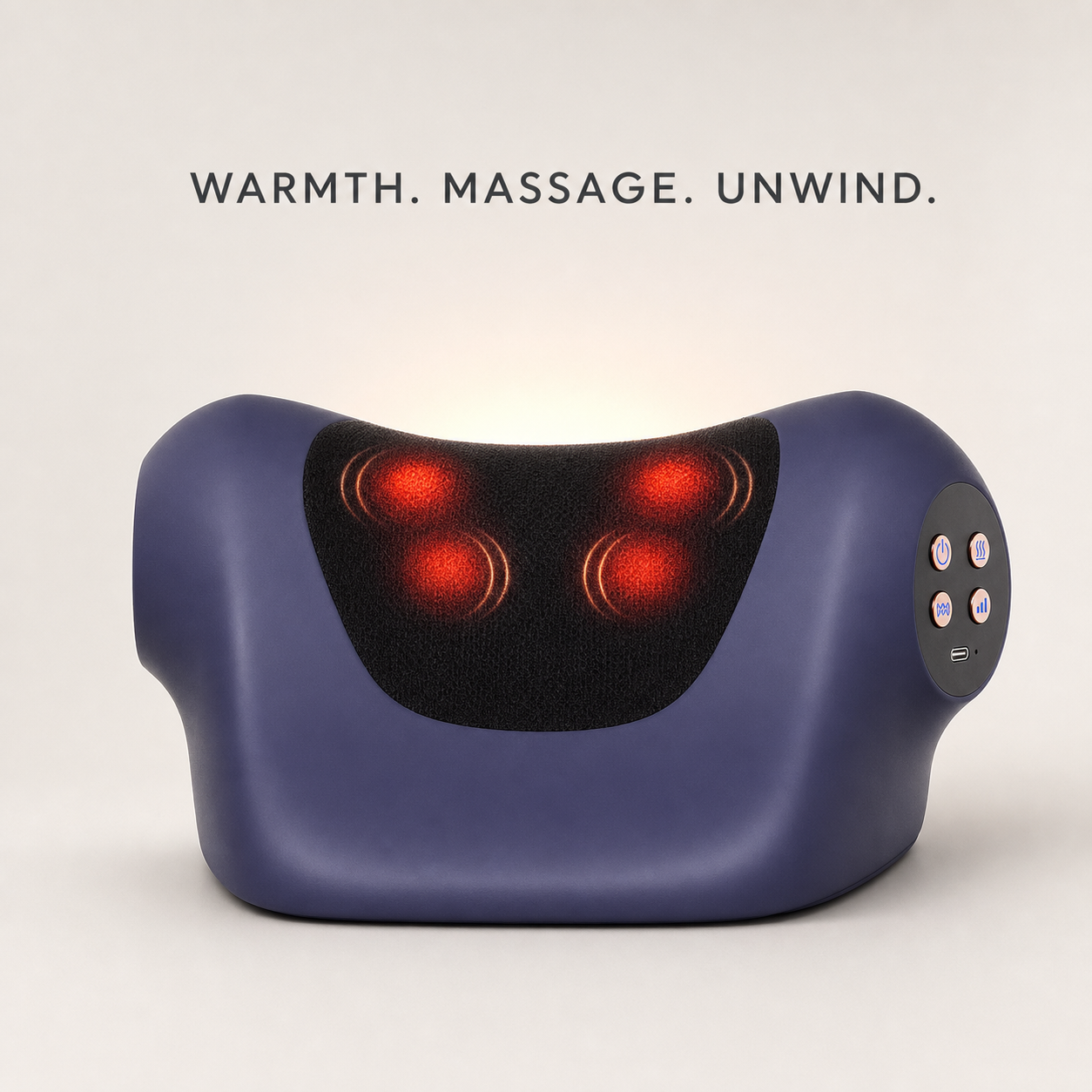 Breathable mesh heated neck massager design