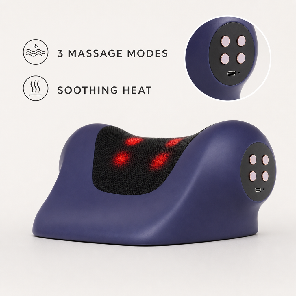 Three massage modes and three heat settings