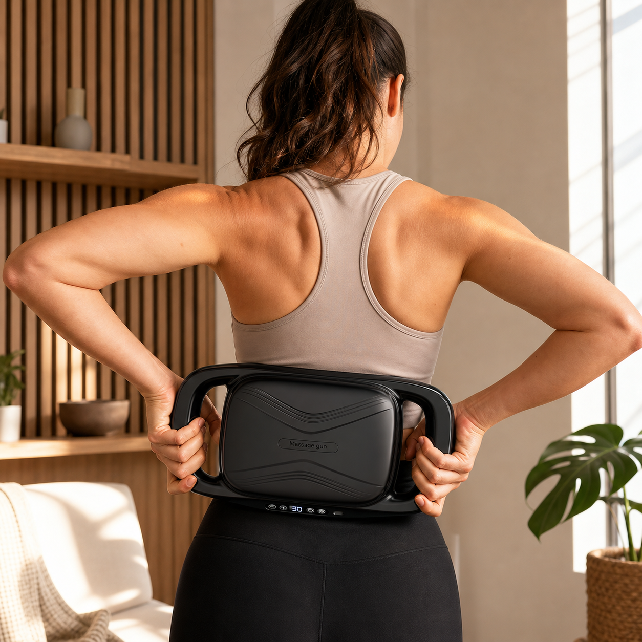 Wide 4 by 4 massage head array